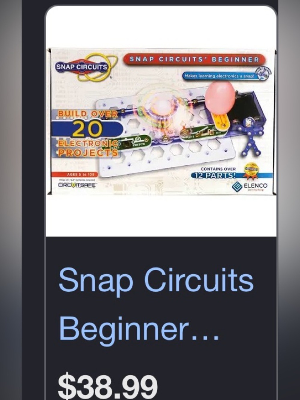 Snap Circuits Jr. Electronics Kit